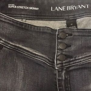 Dark Grey High-Rise 3-Button Jegging